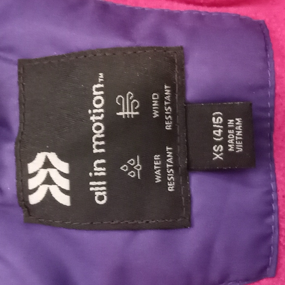 All In Motion Jacket Girls Multicolor 3 in 1 Size XS - Picture 5 of 8